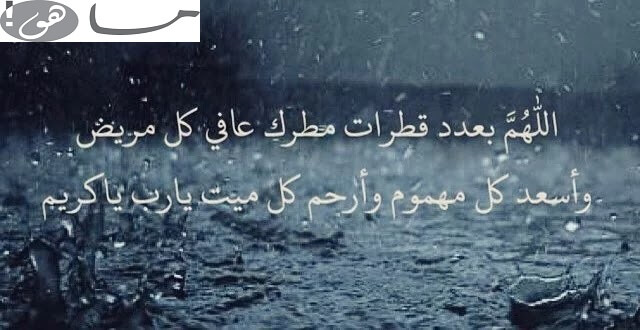 دعاء الميت عند نزول المطر