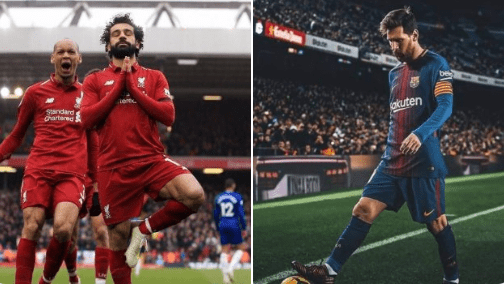 موعد مباراة برشلونة وليفربول اليوم والقنوات الناقلة مجانا مع فيدات وشفرات لموقعة الكتلان مع ميسي أمام الريدز مع محمد صلاح مع المعلقين