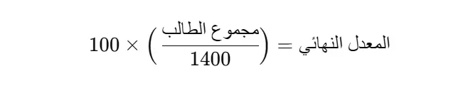 حساب معدل التوجيهي الاردن النهائي