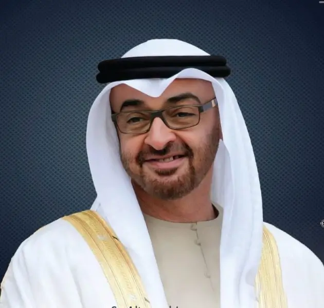 صورة محمد بن زايد للهاتف