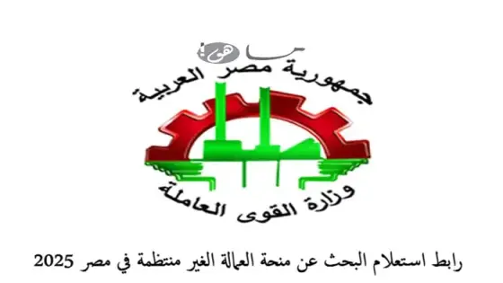 رابط استعلام البحث عن منحة العمالة الغير منتظمة في مصر 2025