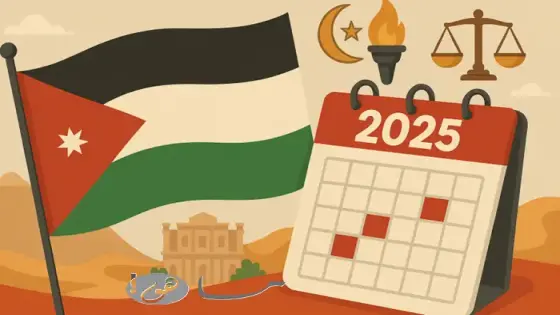جدول عطل الاردن 2025