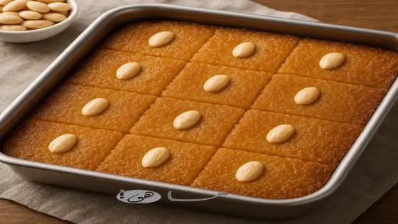 طريقة عمل الهريسة بالسميد