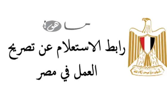 رابط الاستعلام عن تصريح العمل في مصر