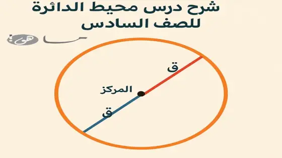 شرح درس محيط الدائرة للصف السادس